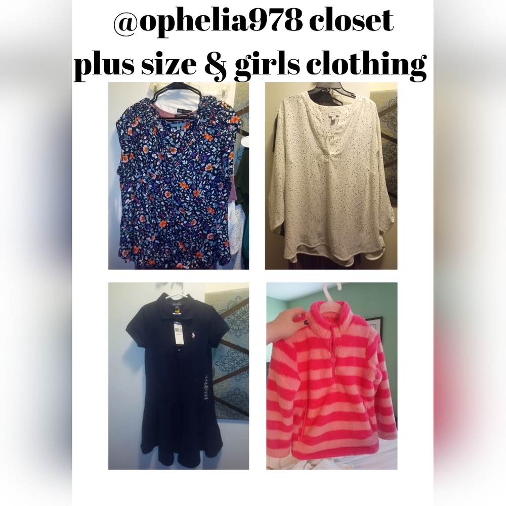 Plus size and girls clothing cloaet